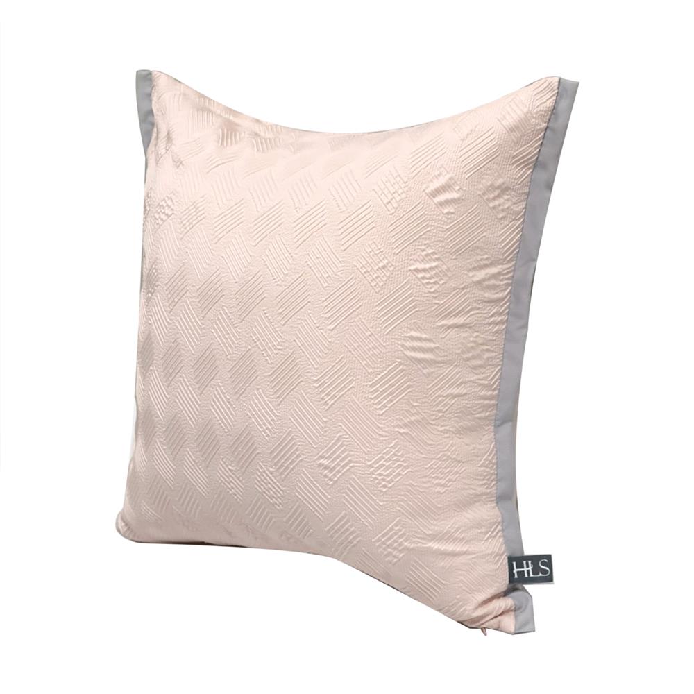 หมอนอิง HOME LIVING STYLE CROSBY 17X17 นิ้ว สีชมพู