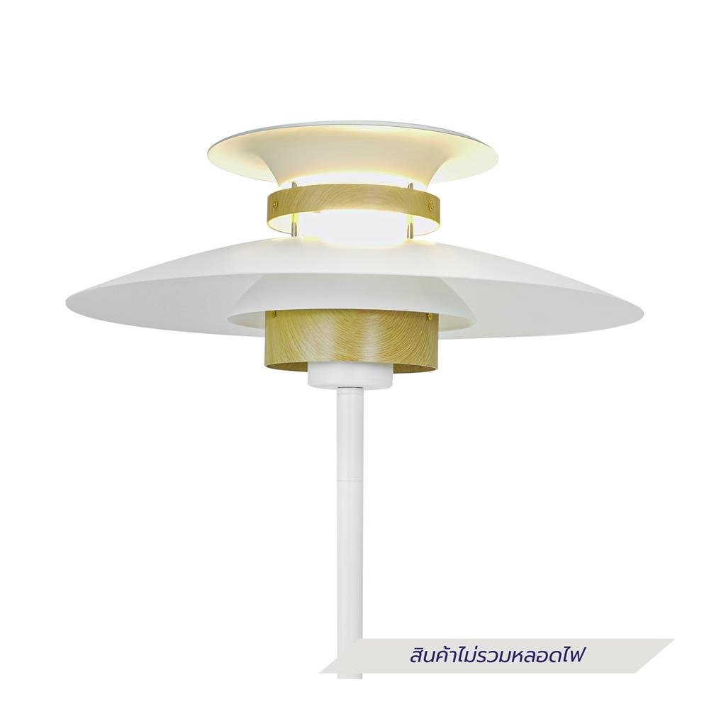 ไฟตั้งโต๊ะ CARINI T249221 สีขาว/ลายไม้