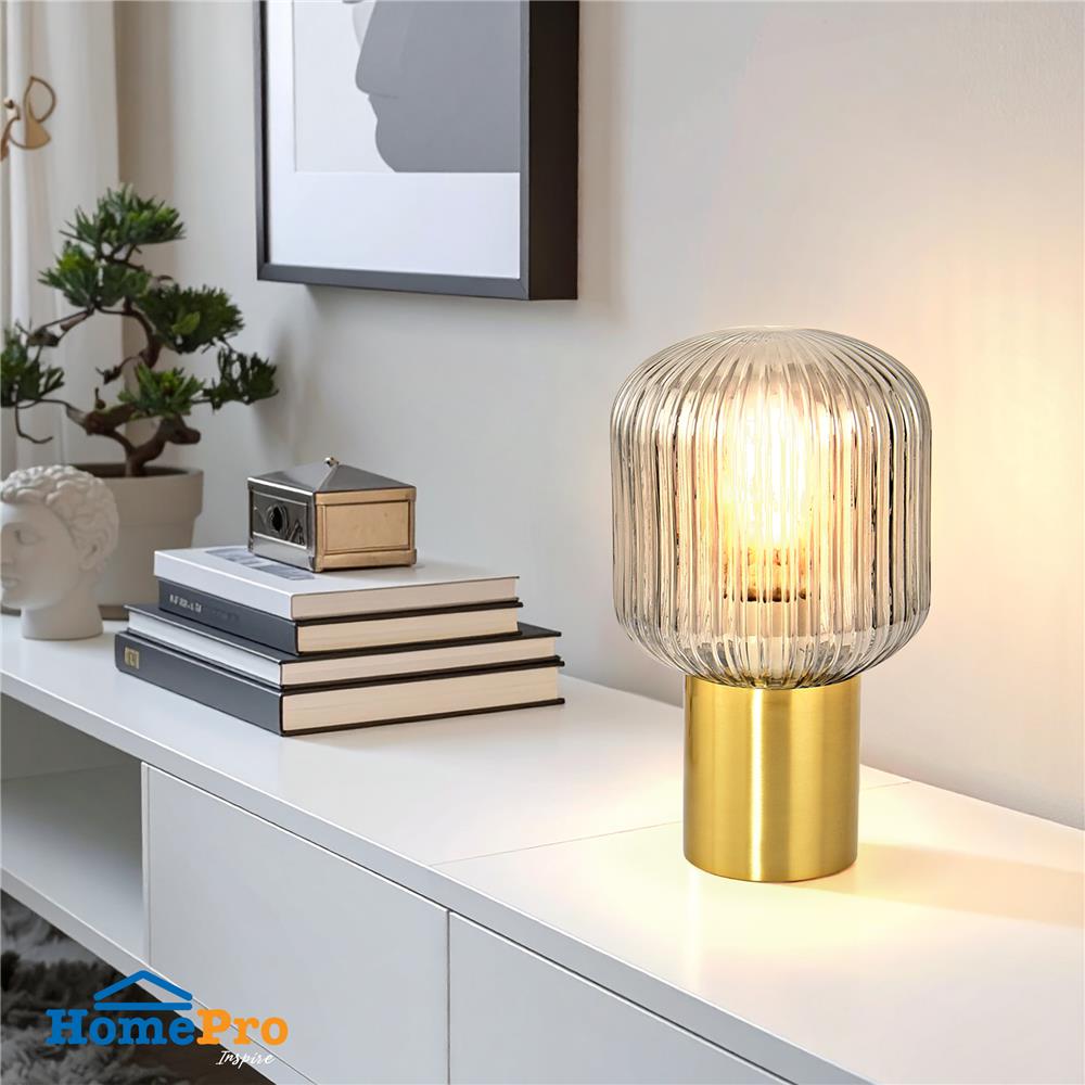 ไฟตั้งโต๊ะ CARINI T249137 สีเทา/ทอง