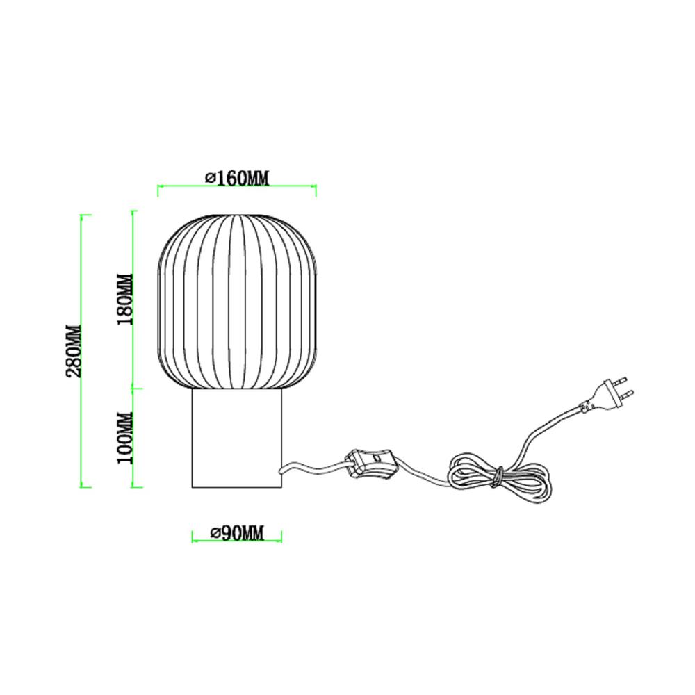 ไฟตั้งโต๊ะ CARINI T249137 สีเทา/ทอง