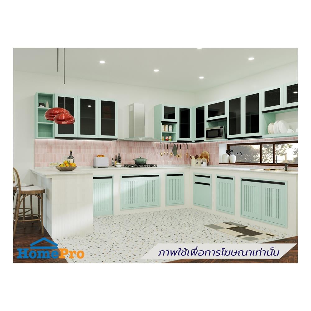 บานซิงค์คู่ระแนง JUPITER JUVENTAS 87x67 ซม. สีเขียว