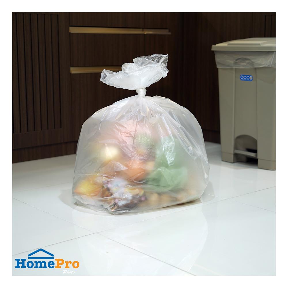 ถุงขยะแบบบาง CIRCULAR 30X40 นิ้ว ACCO สีขาวใส (แพ็ก 10 ใบ)