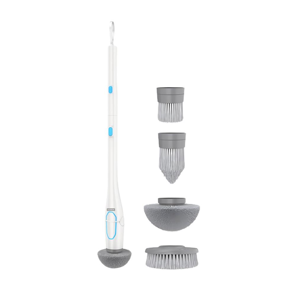 แปรงทำความสะอาดไฟฟ้า HOMEMI HM0025-P-WH 74 วัตต์ (หัวเปลี่ยน 4 แบบ)