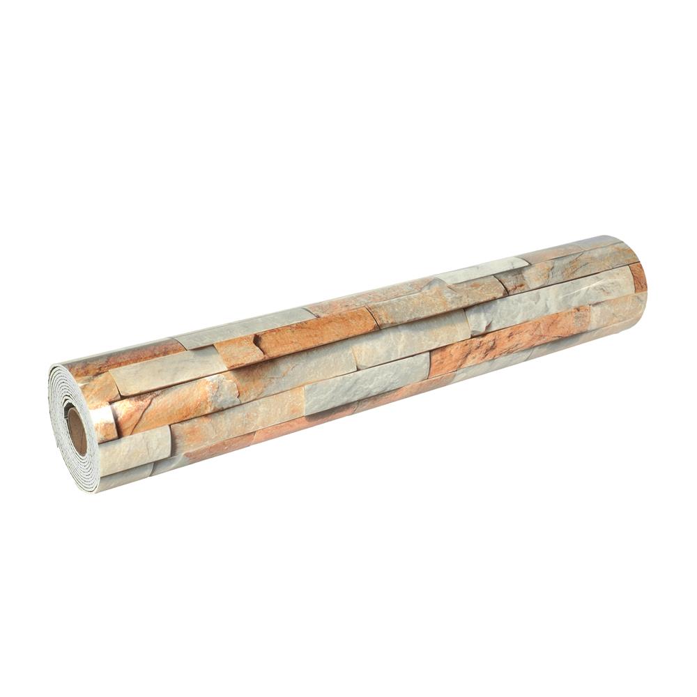 สติกเกอร์โฟม HOME LIVING STYLE BRICK 0.60X3 ม. สีน้ำตาล