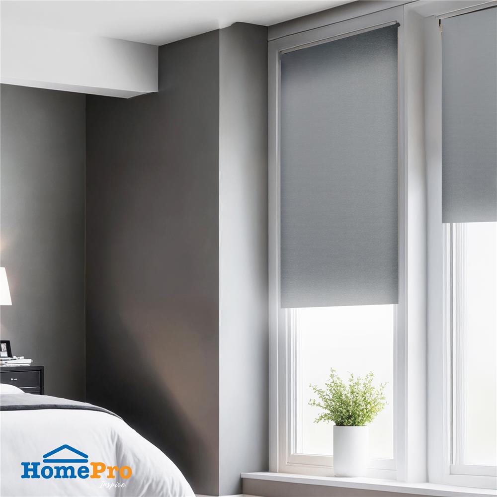 ม่านม้วน HOME LIVING STYLE JENNA 100X210 ซม. สีเทา