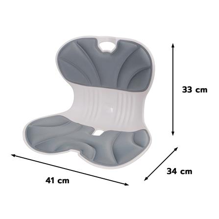 เบาะรองหลัง HOME LIVING STYLE ERGONO 16x13 นิ้ว สีเทา_6