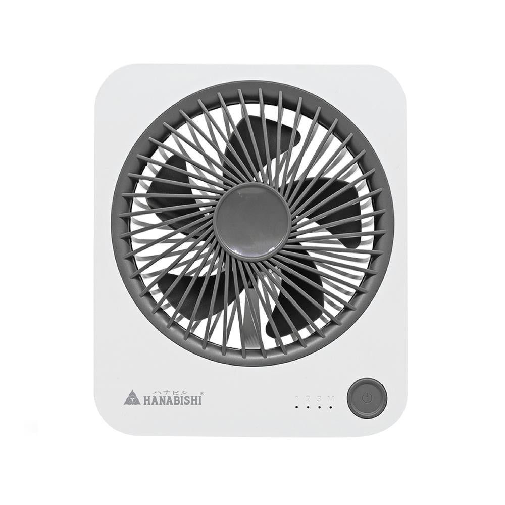 พัดลมพกพา 4 นิ้ว HANABISHI HFU-01 สีขาว