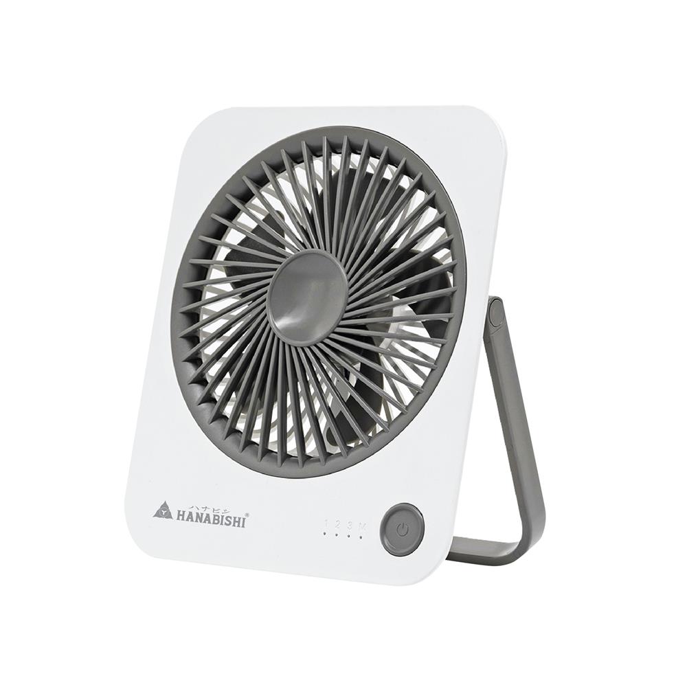 พัดลมพกพา 4 นิ้ว HANABISHI HFU-01 สีขาว
