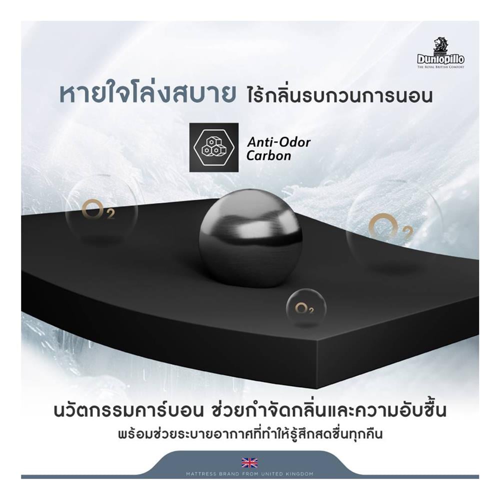 ที่นอน 6 ฟุต DUNLOPILLO STRATFORD (พร้อมหมอนหนุน 2 ใบ)