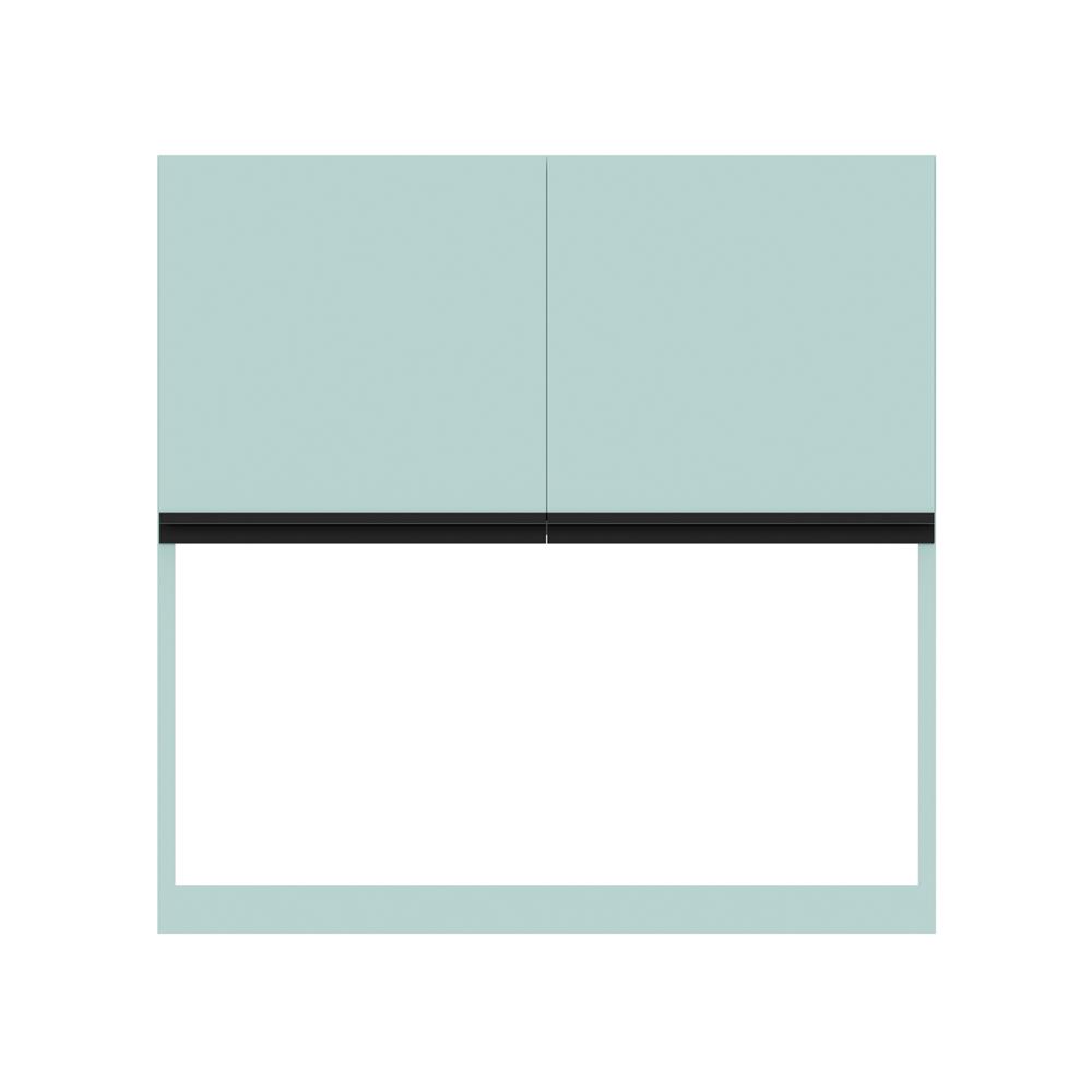 ตู้แขวนคว่ำจานเรียบ JUPITER JUVENTAS 80x80 ซม. สีเขียว