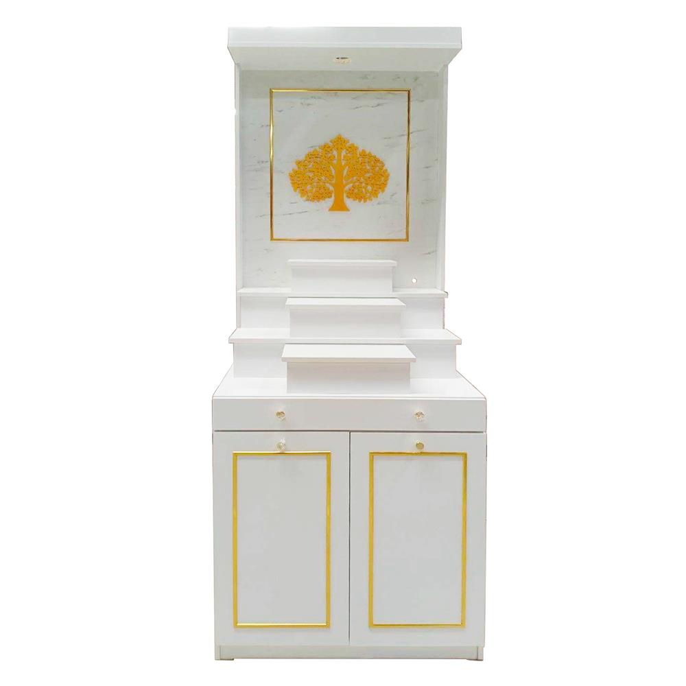 ตู้พระ FURDINI รุ่นมั่งมี 80 ซม. สีขาว/ลายหิน