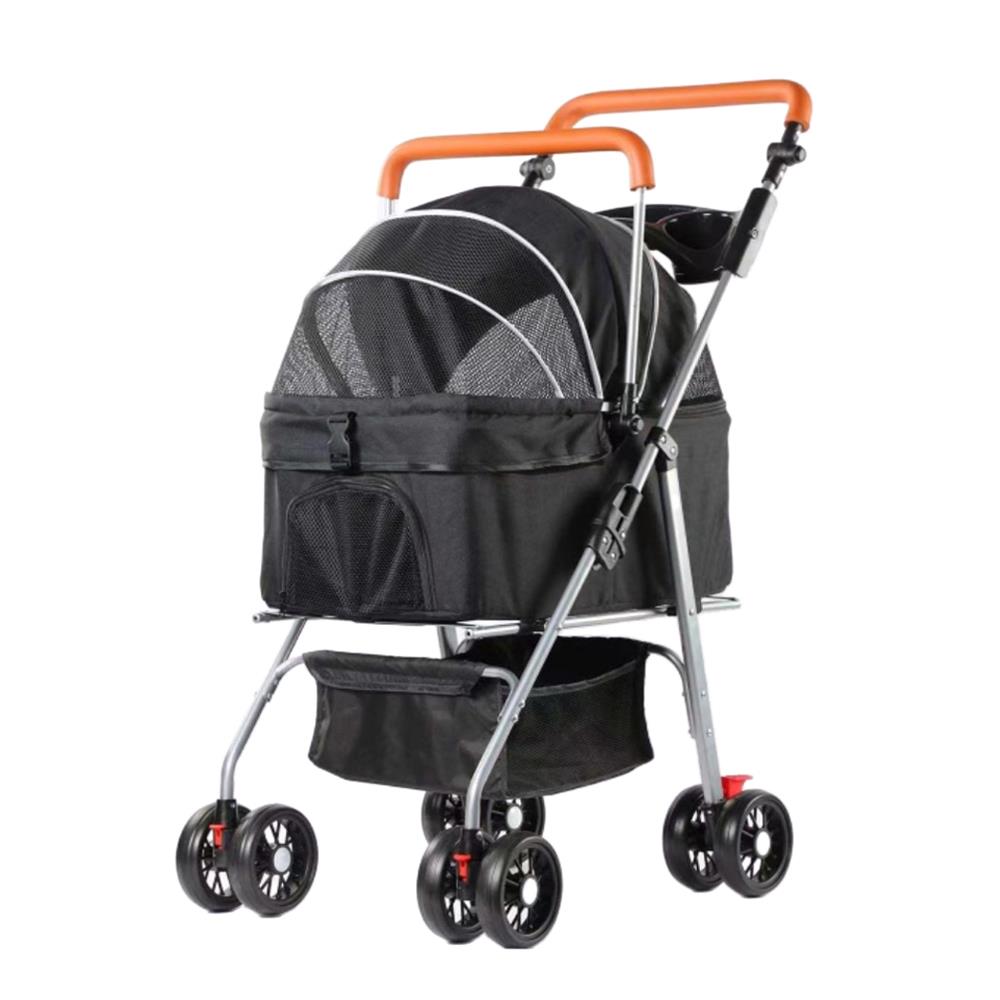 รถเข็นสัตว์เลี้ยง DPETT สีดำ