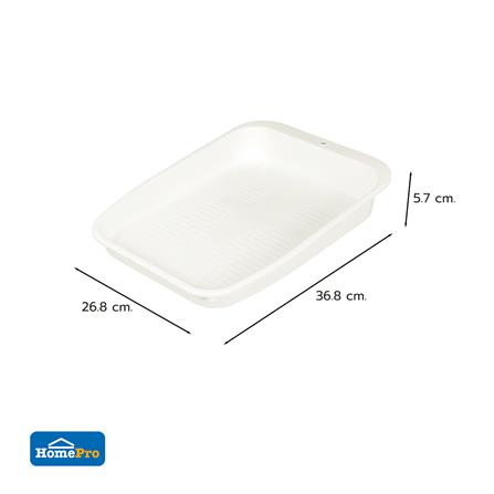 ถาดใส่รองเท้า STACKO KEPT 26.8X36.8X5.7 ซม. สีขาว_5