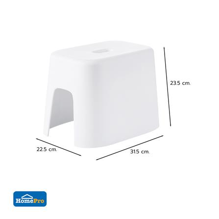 เก้าอี้เหลี่ยมเตี้ย ACCO 31.5X22.5X23.5 ซม. สีขาว_6