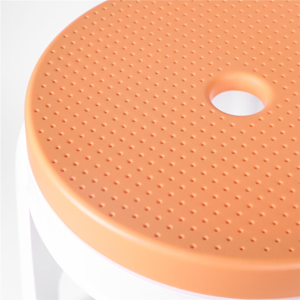 เก้าอี้พลาสติก SPRING BEST CHAIR สีขาว/ส้ม