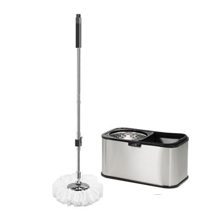 ชุดถังปั่นสเตนเลสพร้อมไม้ม็อบ ACCO LAVISH สีเงิน_1