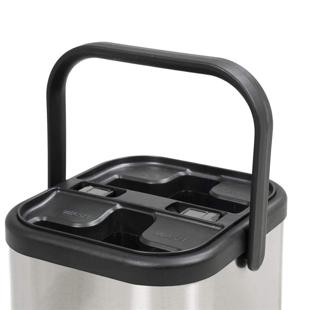 ชุดถังรีดม็อบสเตนเลสพร้อมไม้ถูพื้น ACCO LAVISH สีเงิน