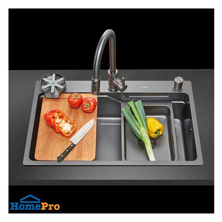 ซิงค์ฝัง 1 หลุม MEX SM761GFGM 76 ซม. สีดำ_11