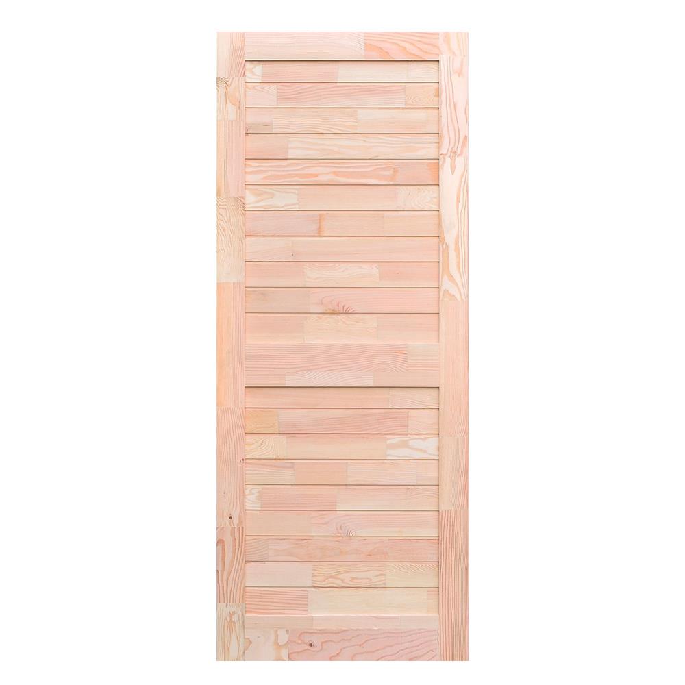 ประตูไม้สนแดง ไม่เจาะลูกบิด D2D SUPER EZERO M 80x200 ซม.