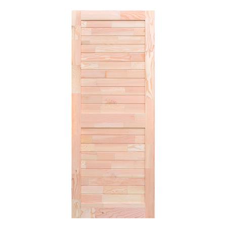 ประตูไม้สนแดง ไม่เจาะลูกบิด D2D SUPER EZERO M 80x200 ซม._0