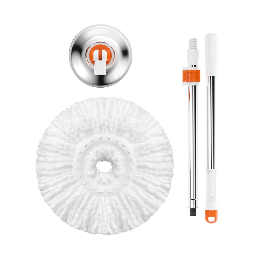 ไม้ม็อบไมโครไฟเบอร์กลม ZUMO MAX ZM07 สีขาว/ส้ม