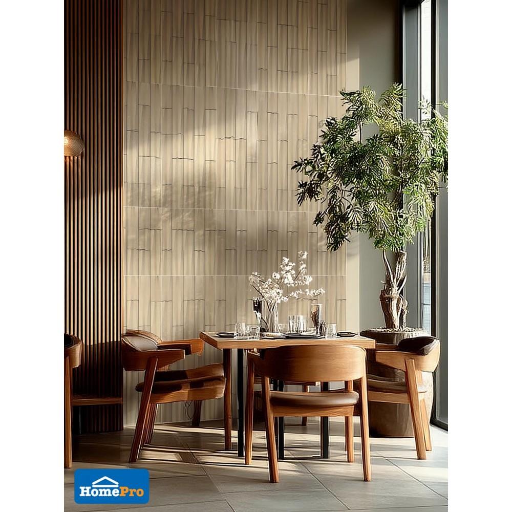 แผ่นตกแต่งผนัง PU 60x120 ซม. TARA BAMBOO BROWN