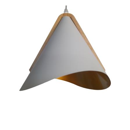 ไฟช่อ NEOLIGHT 507-3WH-WD สีขาว/ทอง/ไม้ 3 หัว_1