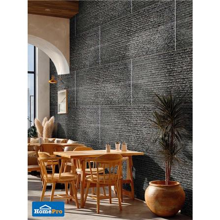 แผ่นตกแต่งผนัง PU 60x120 ซม. TARA LAVA STONE BLACK_7