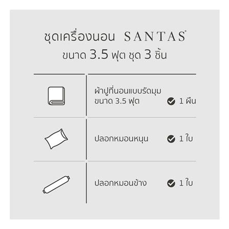 ชุดผ้าปูที่นอน 3.5 ฟุต (ชุด 3 ชิ้น) SANTAS TEXIMA BLITHE GR_6