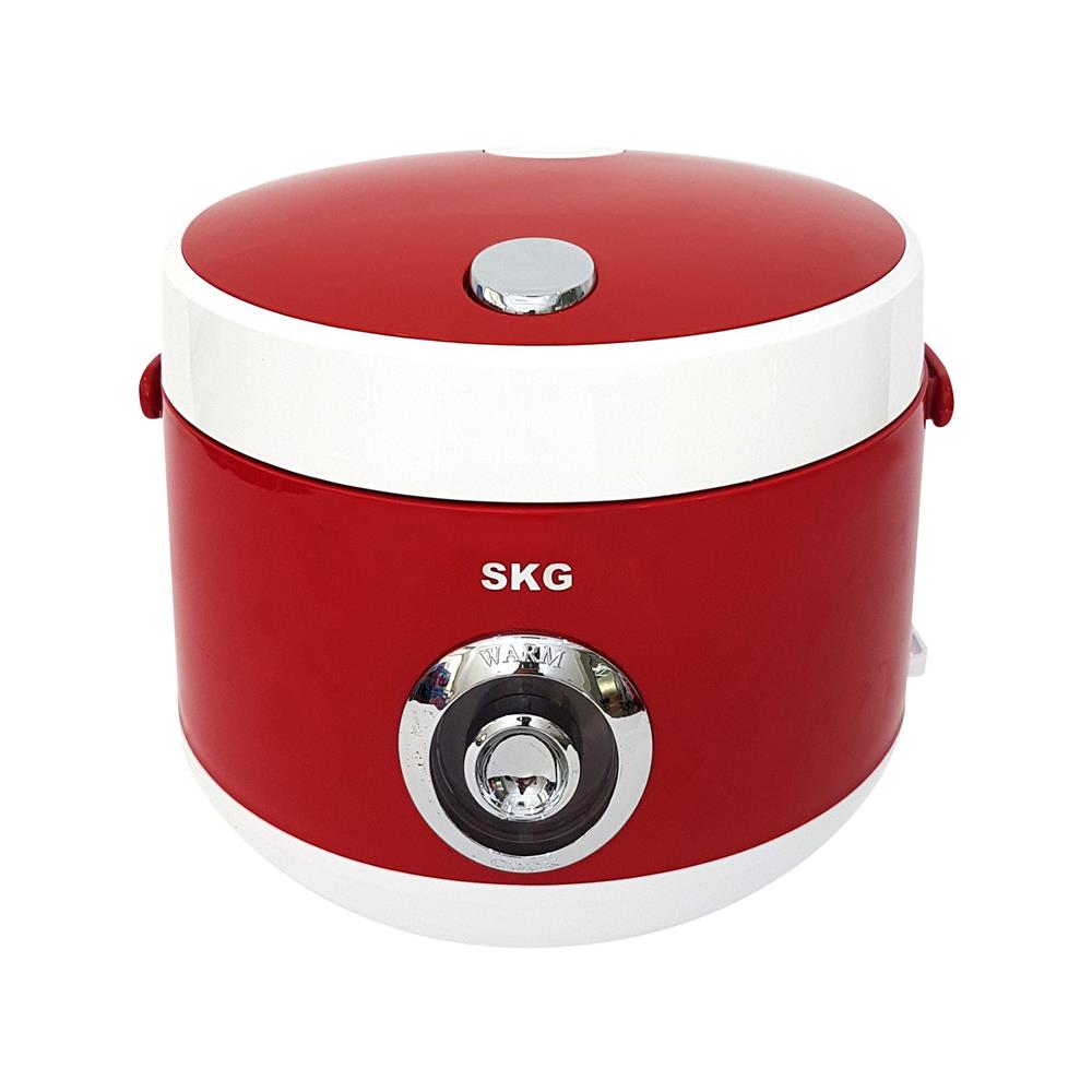 หม้อหุงข้าว MANUAL SKG SK-618 1.8 ลิตร สีขาว/แดง
