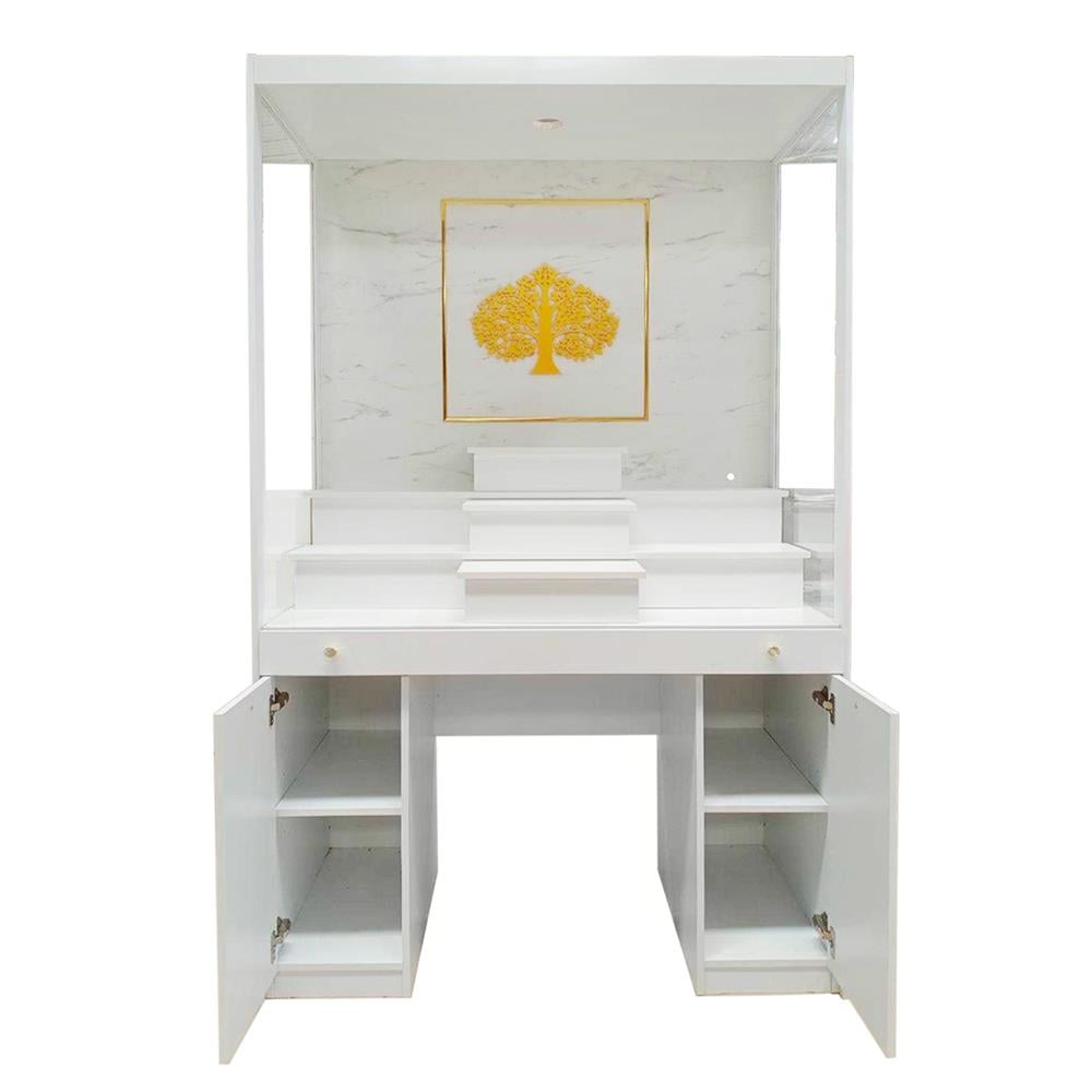 ตู้พระ FURDINI รุ่นมั่งมี 120 ซม. สีขาว/ลายหิน