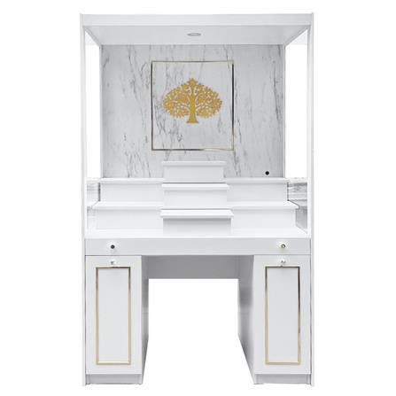 ตู้พระ FURDINI รุ่นมั่งมี 120 ซม. สีขาว/ลายหิน_0