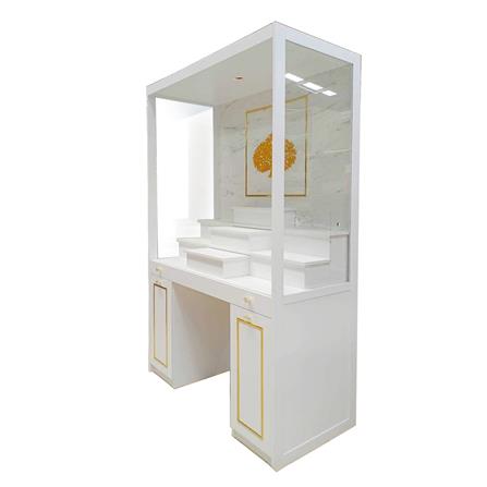 ตู้พระ FURDINI รุ่นมั่งมี 120 ซม. สีขาว/ลายหิน_2