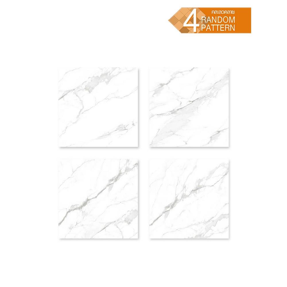 กระเบื้องพื้น 60x60 ซม. TARA ฮารุ ไวท์ A 1.44 ตร.ม.