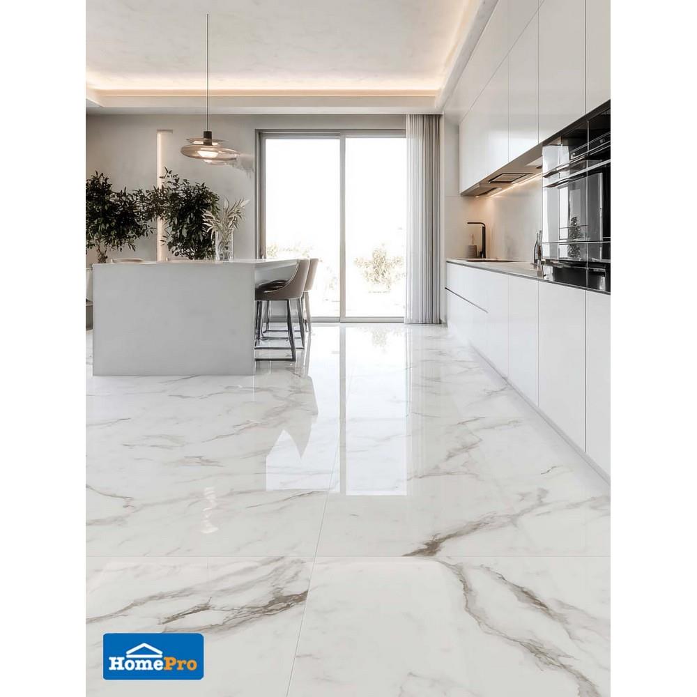 กระเบื้องพื้น 60x60 ซม. TARA ฮารุ ไวท์ A 1.44 ตร.ม.