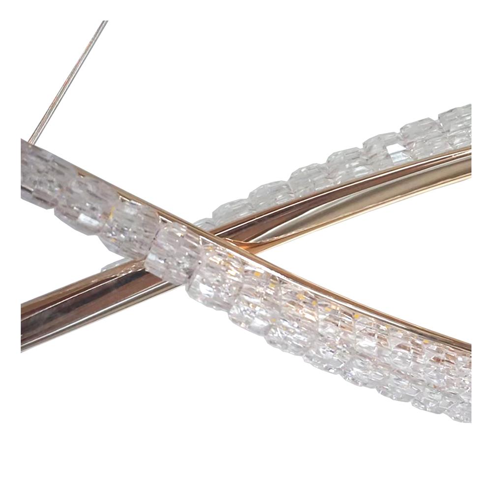 ไฟช่อ LED NEOLIGHT 1086-1000 30 วัตต์ COOL WHITE  สีทอง/ใส 1 หัว