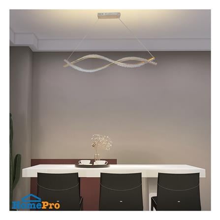 ไฟช่อ LED NEOLIGHT 1086-1000 30 วัตต์ COOL WHITE  สีทอง/ใส 1 หัว_2