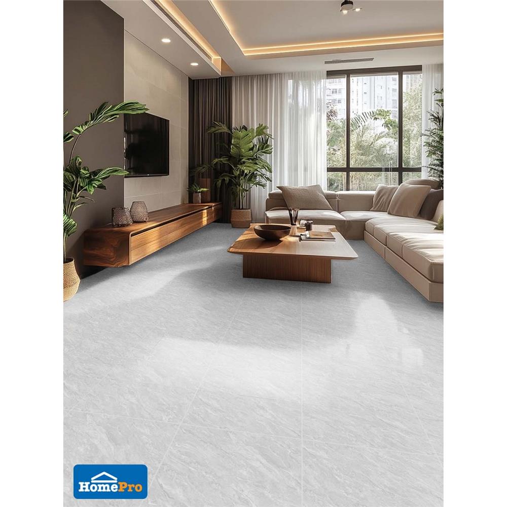 กระเบื้องพื้น 50x50 ซม. TARA มัทฉะ เทา A 1 ตร.ม.