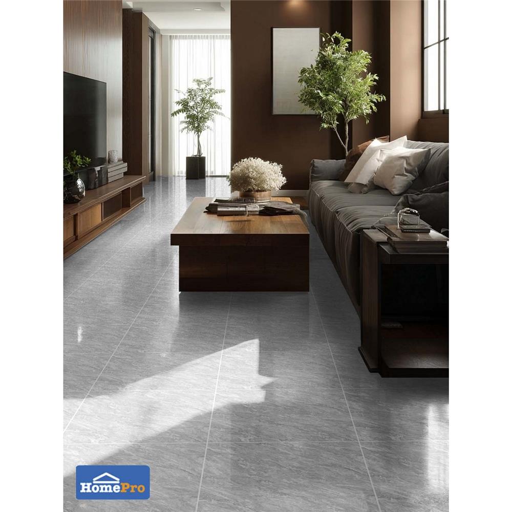 กระเบื้องพื้น 50x50 ซม. TARA มัทฉะ เทา A 1 ตร.ม.