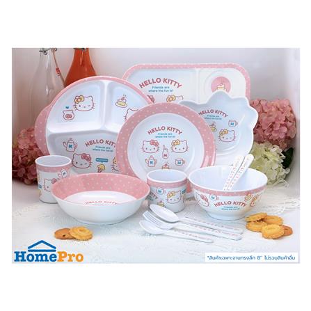 จานเมลามีนลึก 8 นิ้ว SUPERWARE KITTY POP FACE_3