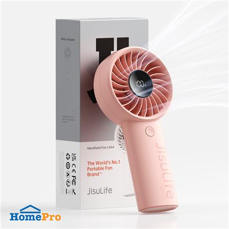 พัดลมพกพา JISULIFE HHFAN-LIFE4 5000MAH สีชมพู_1