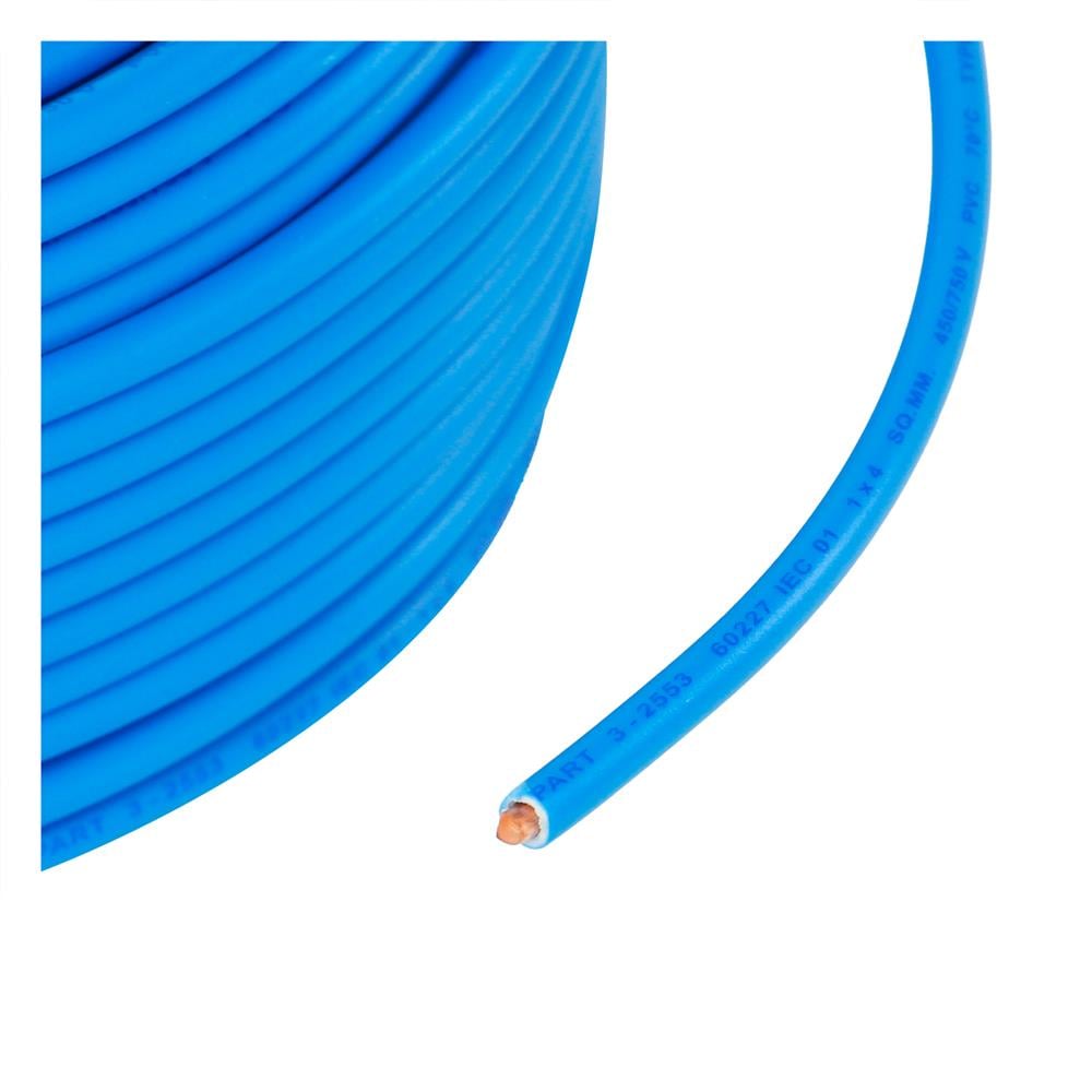 สายไฟ THW IEC01 RANZZ 1x4 ตร.มม. 30 ม. สีฟ้า