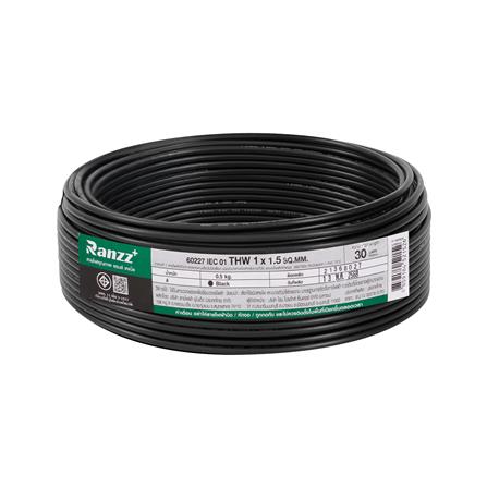 สายไฟ THW IEC01 RANZZ 1x1.5 ตร.มม. 30 ม. สีดำ_0