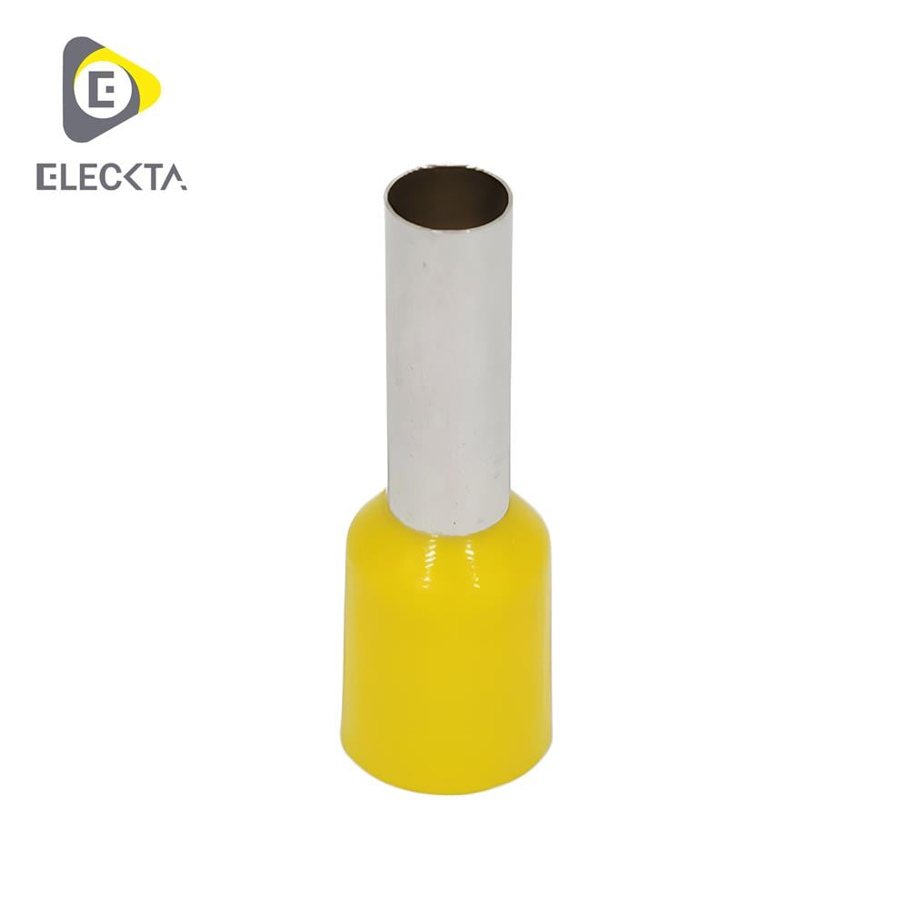 หางปลาย้ำปลายสาย ELECKTA 6 ตร.มม. สีเหลือง (แพ็ก 20 ชิ้น)