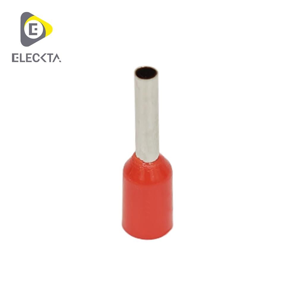 หางปลาย้ำปลายสาย ELECKTA 1.0 ตร.มม. สีแดง (แพ็ก 20 ชิ้น)