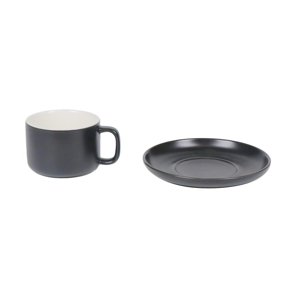 ชุดกาแฟ PORCELAIN 245 มล. KECH TWO TONE สีดำ