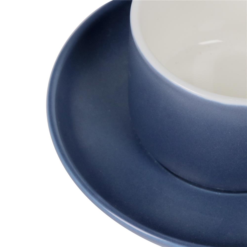 ชุดกาแฟ PORCELAIN 245 มล. KECH TWO TONE สีน้ำเงิน