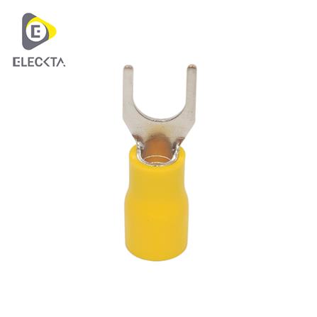 หางปลาแฉกหุ้ม ELECKTA 4-6 ตร.มม. สีเหลือง (แพ็ก 20 ชิ้น)_0
