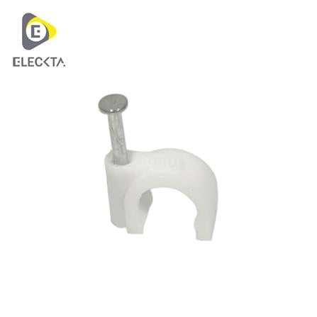 กิ๊บตอกสายไฟ ELECKTA DH25001-8 8 มม. 2x1.5 ตร.มม. สีขาว (แพ็ก 25 ชิ้น)_0