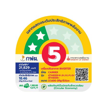แอร์ผนัง CARRIER 42TVAB030BOI 27600 บีทียู อินเวอร์เตอร์_6